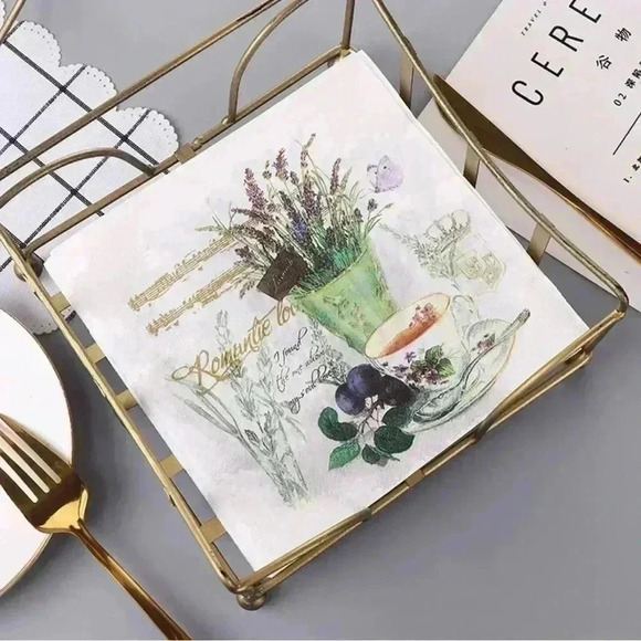 NEW Color Napkins/Printed Tissues/Fashion Tissues x 100pcs - Picture 12 of 14